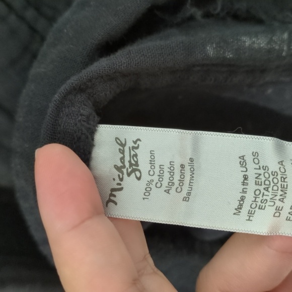 Michael Stars Gauzy Crepe Boho Beachy Minimalist Midi Dress Waist Sash& Pockets - Picture 6 of 10